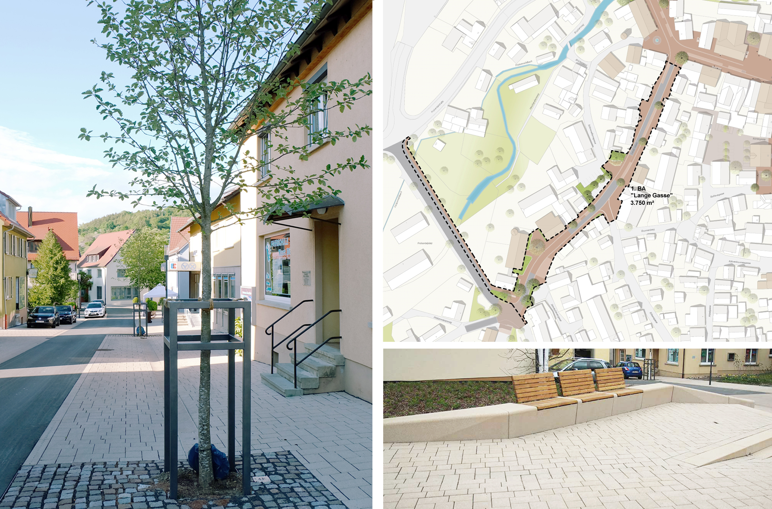 schreiberplan Stuttgart:  Stadt Niederstetten  - Neugestaltung der Straßen - 1. Bauabschnitt